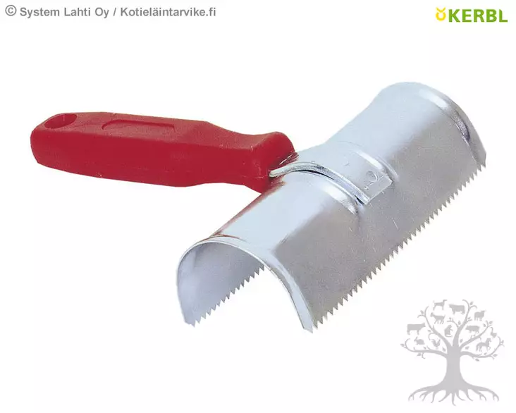 Kerbl Metallihara Curve Curry Comb - Harjat, suat, shampoot - 1891 - 1