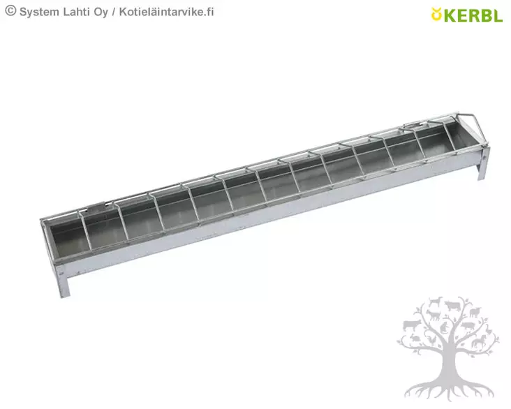 Kerbl Feed Trough Galvanized 50x10cm - Feed Trough - 71301 - 1