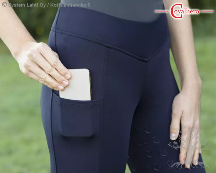 Covalliero Riding Tights Full Grip ClassicStar Navy - CV Womens Riding Breeches - 3224711 - 1