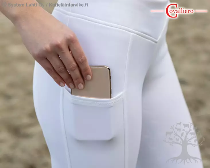 Covalliero Ratsastuslegginsit Full Grip ClassicStar White - CV Naisten Ratsastushousut - 3225361 - 1