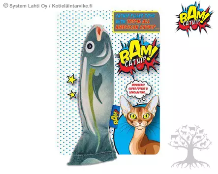 Bam Catnip Kissanlelu Fish - Hiiret, Pallot, Painilelut - 787.2412 - 1