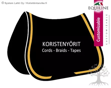 Equiline Saddle Pad Cords - Braids - Tapes - Equiline Customised Saddle Pad - B07200-2 - 1