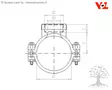 VDL Clamp Saddle 32mm x 1/2" F - PVC Piping - 6.50.032 - 8