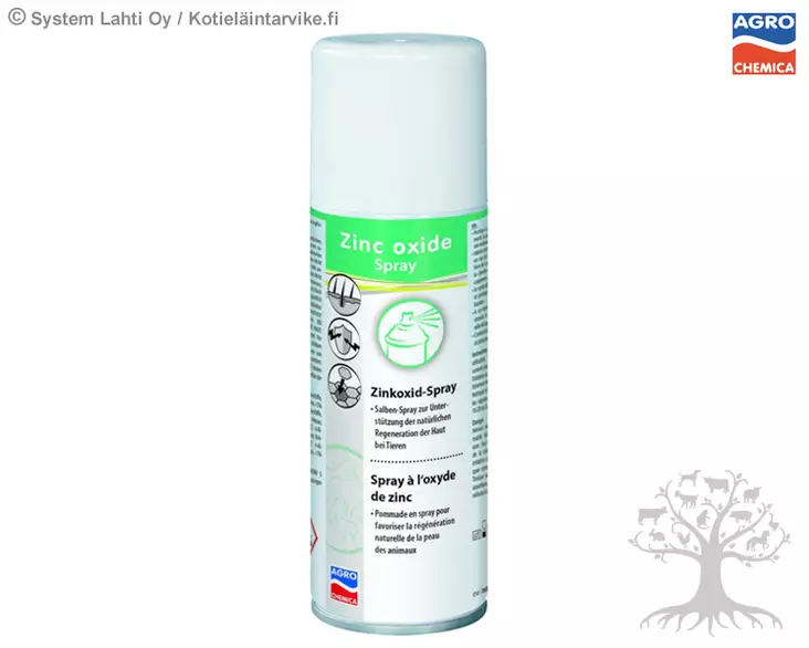 Agro Chemica Sinkkispray Zinc Oxide Spray 200ml - Haavojen hoito - 15802 - 3