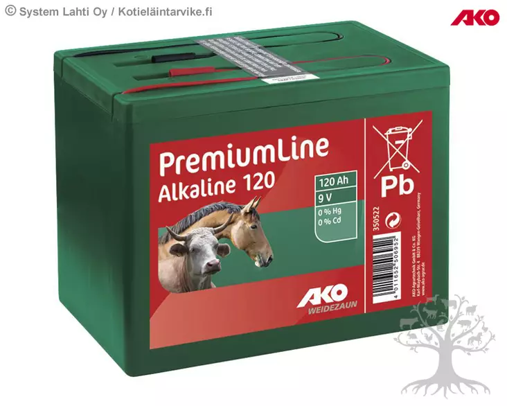 Ako Alkaline Dry Battery PremiumLine 9V, 120 Ah - Batteries 9V - 350522 - 1
