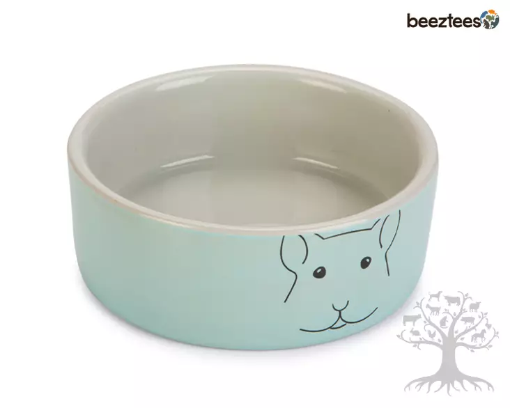Beezvees Ceramic Cup Mint Guinea Pig 180ml - Food Bowls - 625332 - 1