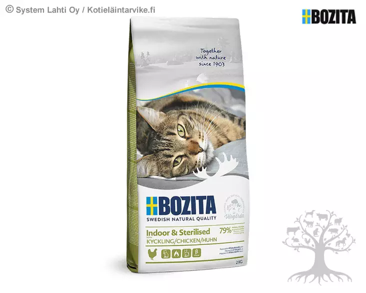 Bozita Dry Indoor & Sterilised Chicken 2kg - Dry Cat Food - 797.0662 - 1