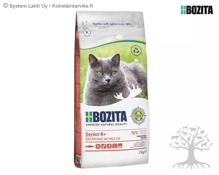 Bozita Dry Food Senior 8+ With Salmon 2kg - Dry Cat Food - 797.0682 - 1
