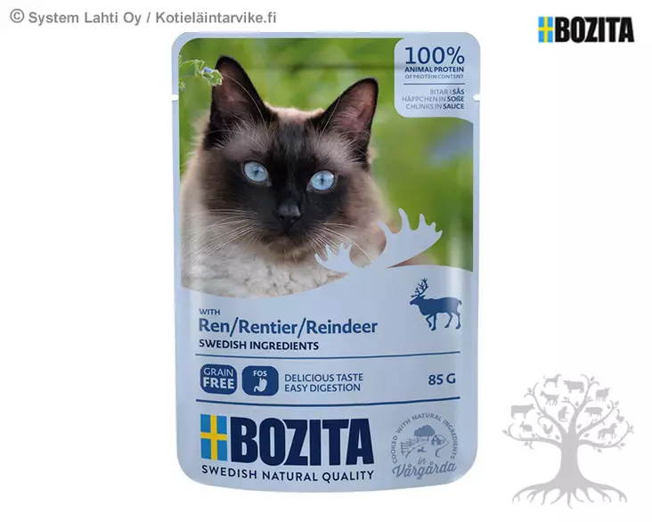 Bozita Wet Food With Reindeer Chunks In Sauce 85g - Bozita - 797.0402 - 1