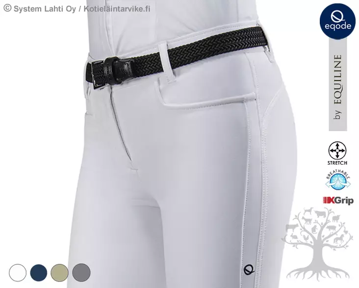 Eqode by Equiline Women's Riding Breeches Knee Grip - Equiline Women's Riding Breeches - N56002 - 1
