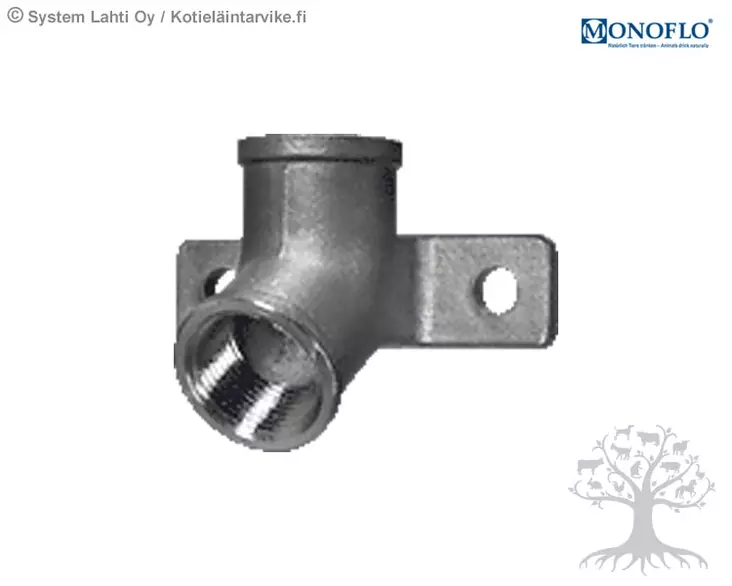Monoflo Seinäkiinnike 30°, 3/4"-3/4" - Vesiliittimet - 1196-3-2 - 1