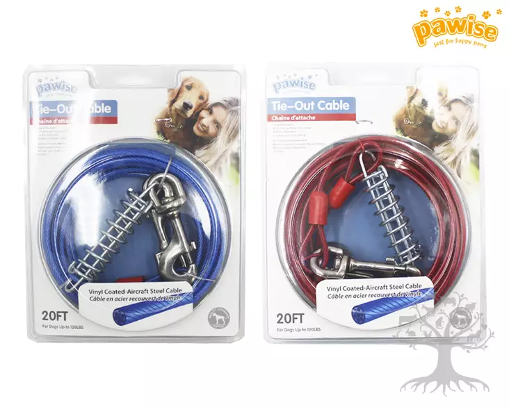 Pawise Kiinnipitovaijeri 5mm x 6m, max 54kg - Tie-Out Cables - 637.0092 - 1