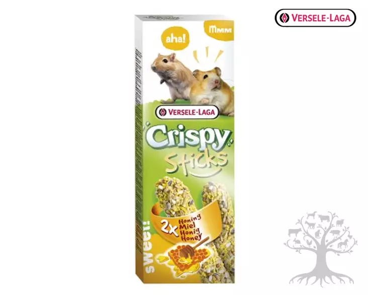 Versele-Laga Crispy Sticks Ripustettava Hunajatanko 55g, 2kpl - Herkut, Yrtit, Proteiinit - 510.0122 - 1