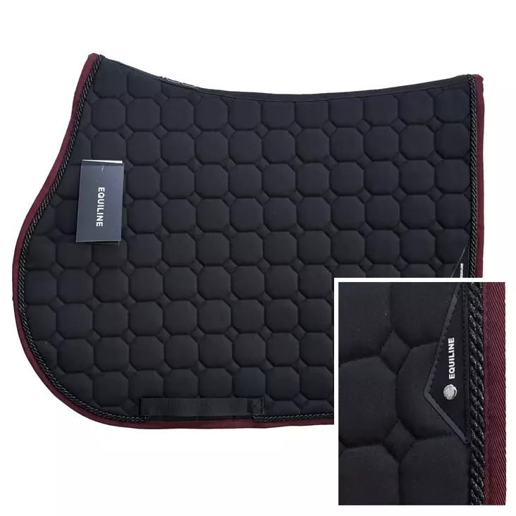 Equiline Saddle Pad Octagon Piping B3+112 - EQUILINE Saddle Pads - B01010-3-112 - 1