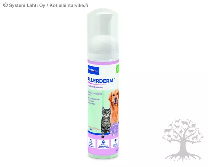 Virbac Allerderm Foam Cleanser Kuivashampoo 200ml - Shampoot, Hoitoaineet - 90122 - 1