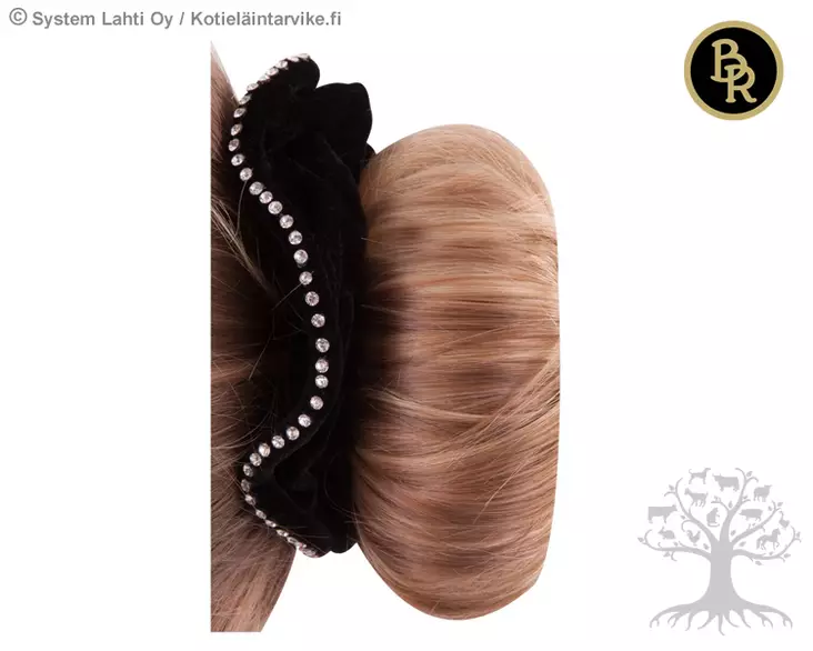 BR Hiuslenkki Scrunchie Heather Black - Hiusverkot, Hiusrusetit - 716033 - 1