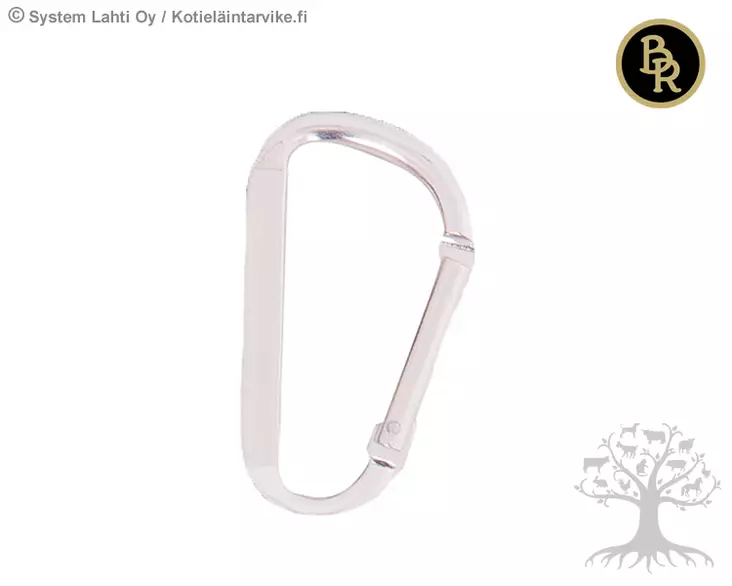 Br Pikalukko Carabine 80mm/7mm, Alumiini, 3kpl - Kiinnitys-, Kytkentätarvikkeet - 869913 - 1