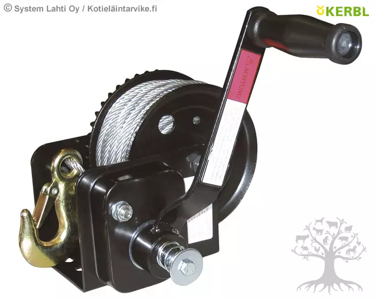 Kerbl Hand Winch 20m with Automatic Brake - Winches, Cable Pulls - 37113 - 1