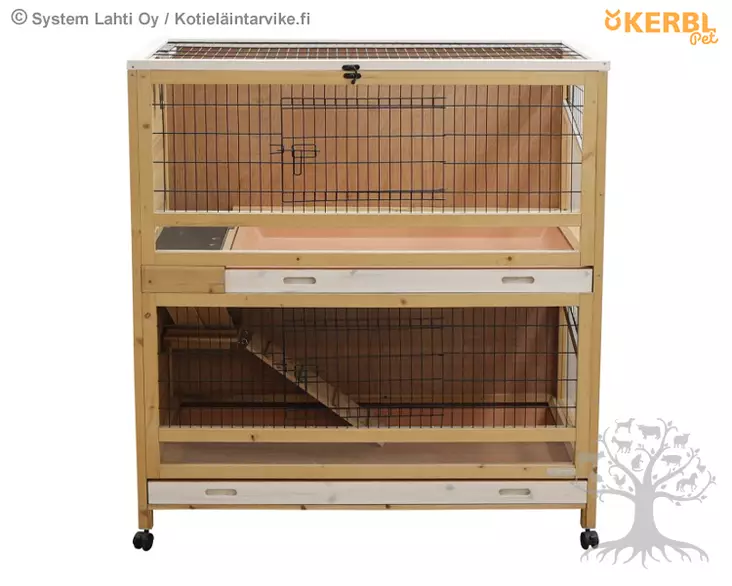 Kerbl Pet Small Animal Cage Indoor Deluxe 2-Storey - Cages for Guinea Pigs & Rabbits - 81703 - 1
