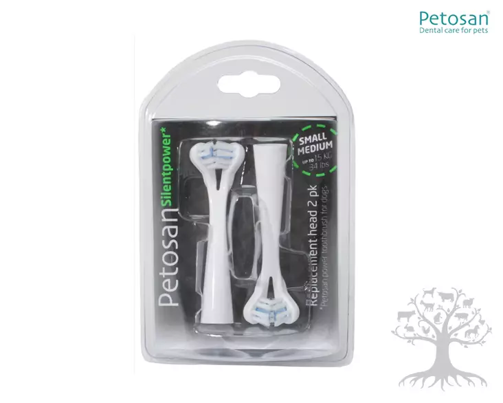 Petosan Sähköhammasharjan SilentPower Vaihtoharjat, Small & Medium - Hampaiden Hoito - 822763 - 2