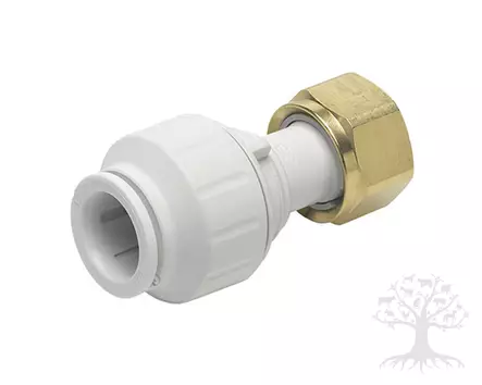 JG Straight Tap Connector 15mm x 1/2" F Speedfit - John Guest Speedfit - P70PEMSTC1514 - 2