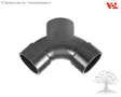 Y-haara 63mm laaja PN10 - PVC-putkistot - 2.09.064 - 3