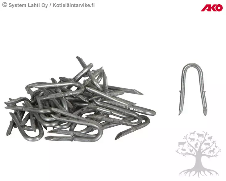 Ako Staples 3.8 x 47mm, 50pcs - Nail Insulators - 44394 - 2