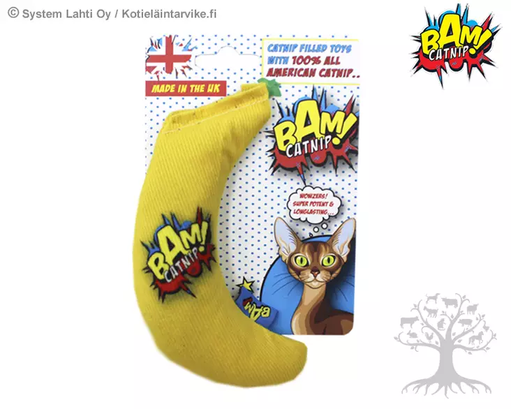 Bam Catnip Kissanlelu Banana - Plush, Mice, Balls & Chasers - 787.2408 - 1