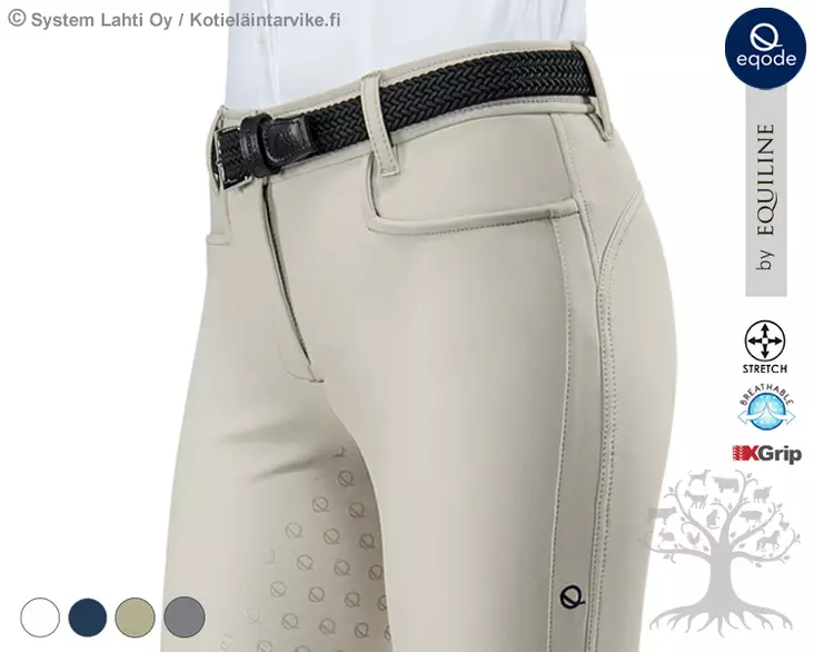 Eqode by Equiline Naisten Ratsastushousut Full Grip - Equiline Naisten Ratsastushousut - N56004 - 1