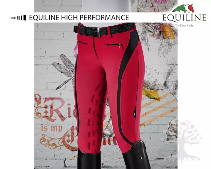 Equiline Limited Naisten Ratsastushousut Schoeller Half Grip Eleonor - Equiline Naisten Ratsastushousut - N08614 - 1