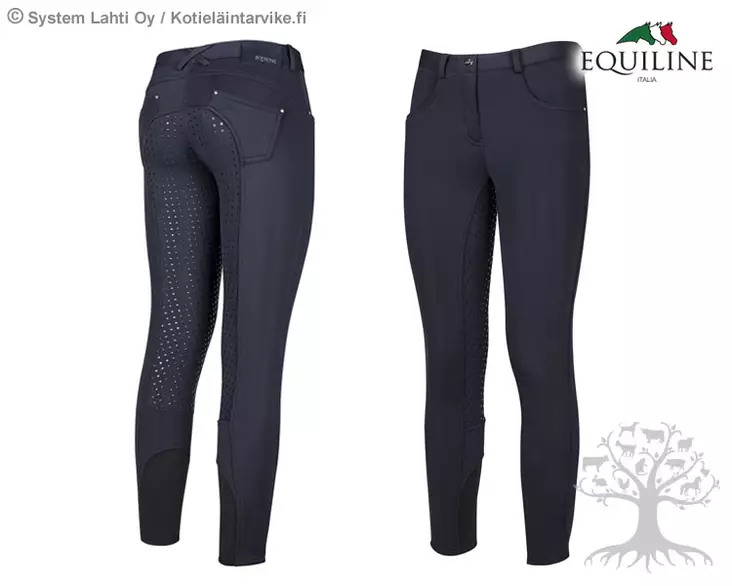 Equiline Limited Tyttöjen Ratsastushousut Softshell Full Grip Darma - Equiline Junior Ratsastushousut - N05014 - 1