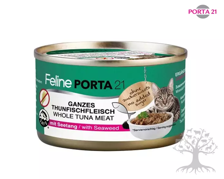 Feline Porta 21 Märkäruoka Tonnikala-Merilevä 24x90g - Feline Porta 21 - 799.2140-24 - 1