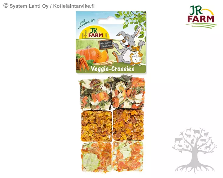 JR Farm Jyrsijän Veggie-Crossies 100g - Herkut, Yrtit, Proteiinit - 515.0144 - 1