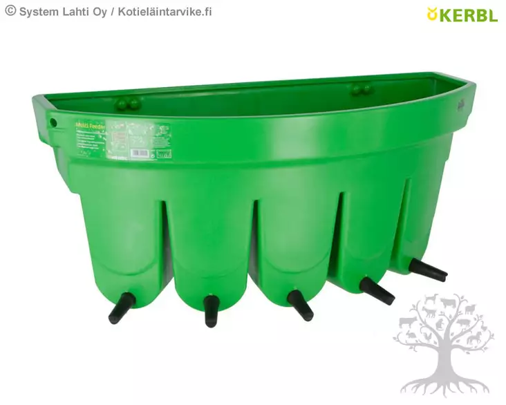 Kerbl Vasikan juottokaukalo lokeroilla, 5 tuttia - Juottokaukalot - 14204 - 1