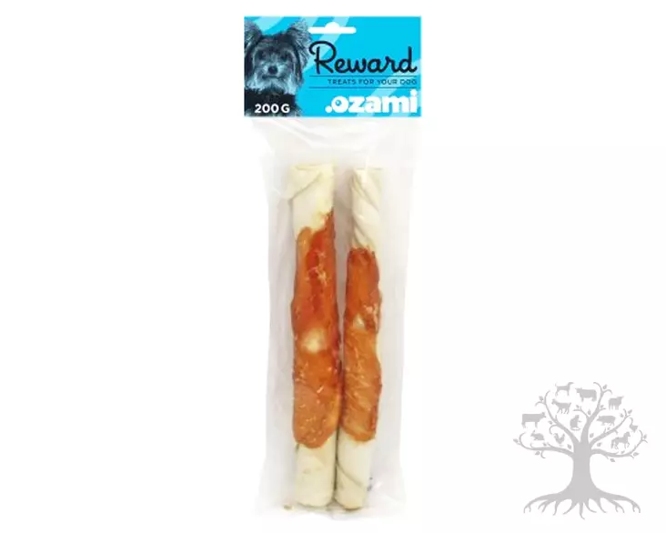 Ozami Puruluu (nauta) Kanafileellä 25cm, 2kpl - Chewing Bones - 692.5044 - 2