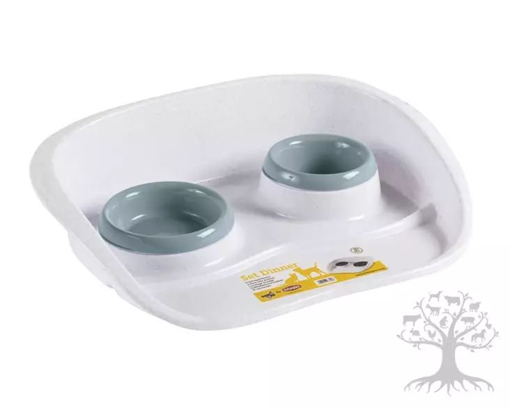 Ruokinta-alusta ja kupit Set Dinner - Telineet ja alustat - 80514 - 1