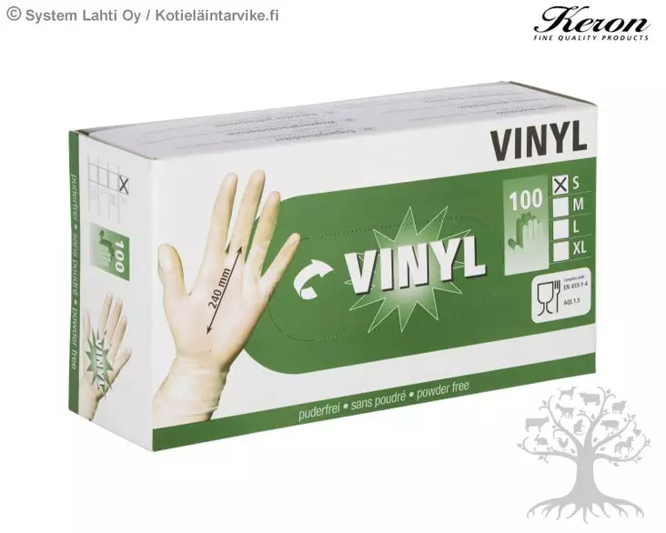 Keron Disposable Glove Vinyl 100pcs - Disposable gloves - 22894 - 1