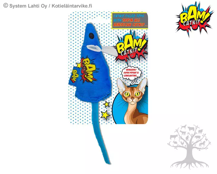 Bam Catnip Kissanlelu Blue Mouse - Hiiret, Pallot, Painilelut - 787.2414 - 1