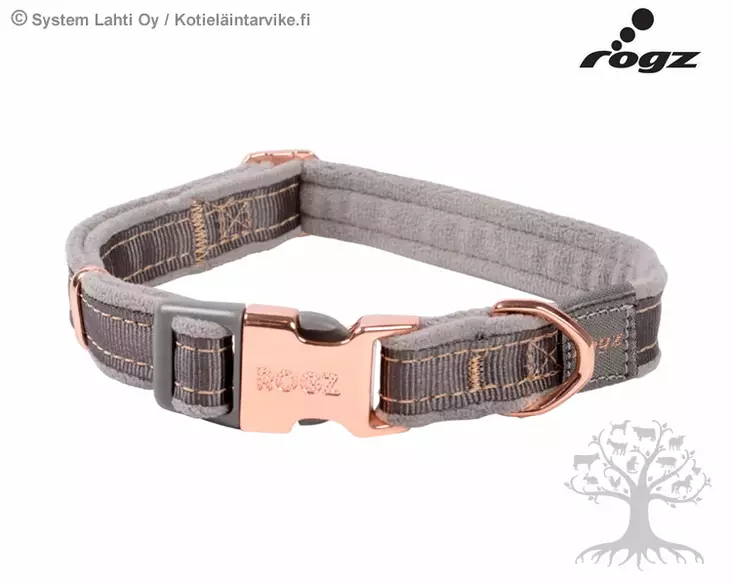 Rogz Urban Classic Collar Grey - Nylon Collars - 617.6324 - 1