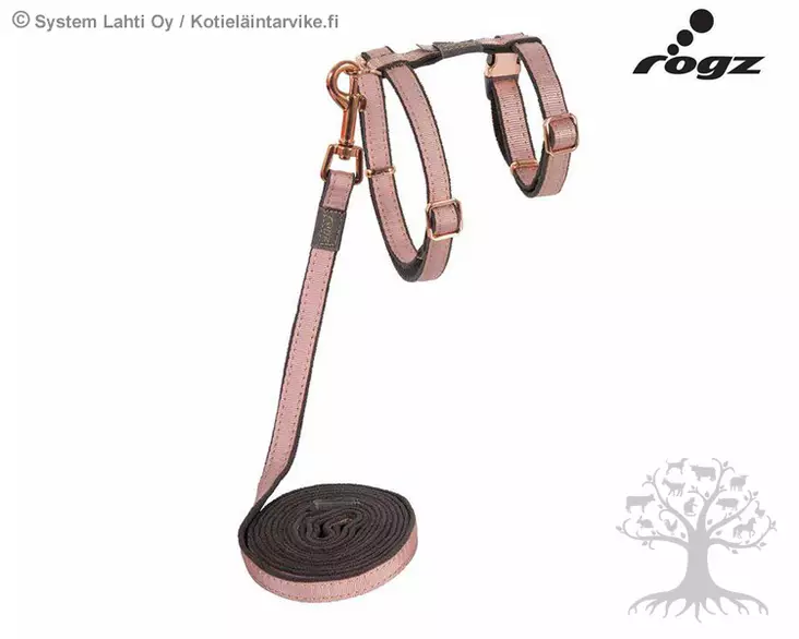 Rogz UrbanCat Control Harness and Lead Rosa - Cat Harnesses - 765.0224 - 1