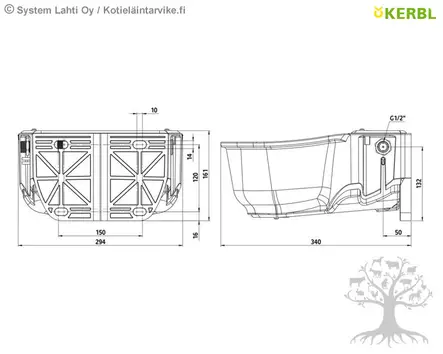 Kerbl Lämmitettävä uimurikuppi SH30 lämmityskaapelilla - Lämmitettävät juomakupit - 222065 - 5