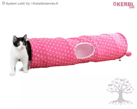 Kerbl Pet Kissantunneli Puntino 100cm - Piilopaikat, Tunnelit - 81595 - 1