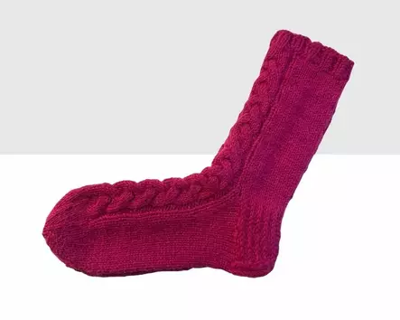 Villasukka Palmikko Pinkki - Käsityöt - 40065 - 1