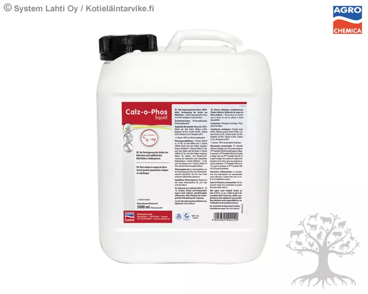 Agro Chemica Kalsiumlisä Calz-o-Phos Lehmille 5000ml - Nestemäiset täydennysrehut - 15975 - 1