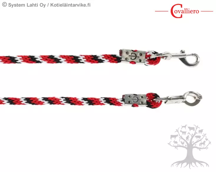 Covalliero Lead Rope Mustang Red / Black / White - Lead Ropes - 321435 - 1