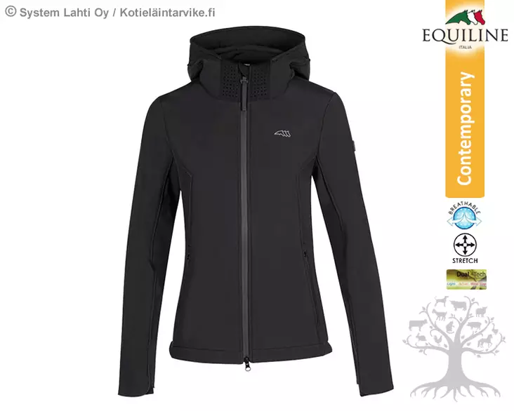 Equiline Limited Naisten Softshell -takki Hoodie - Equiline Takit, Liivit - R09735 - 1