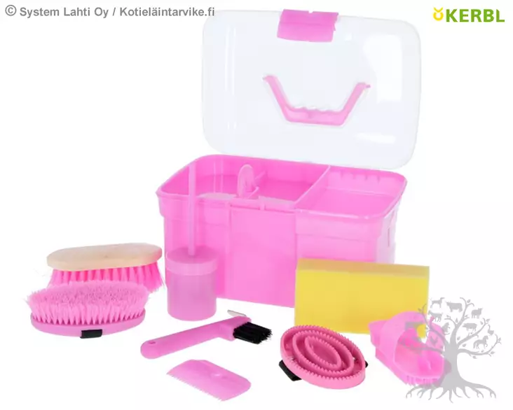 Kerbl Harjalaatikkosetti Grooming Box - Harjasetit, Harjalaukkusetit - 321765 - 1