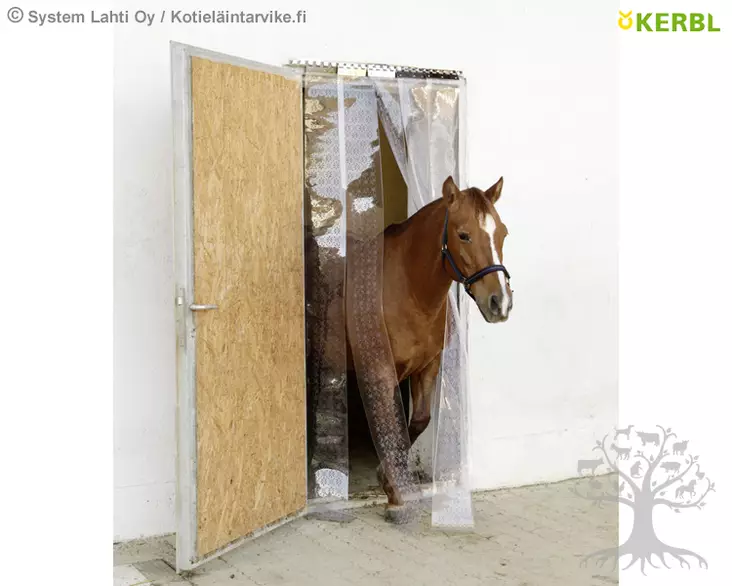 Kerbl PVC Fly Strip Curtain Set 130cm x 225cm - PVC- Strip Curtain - 291165 - 1