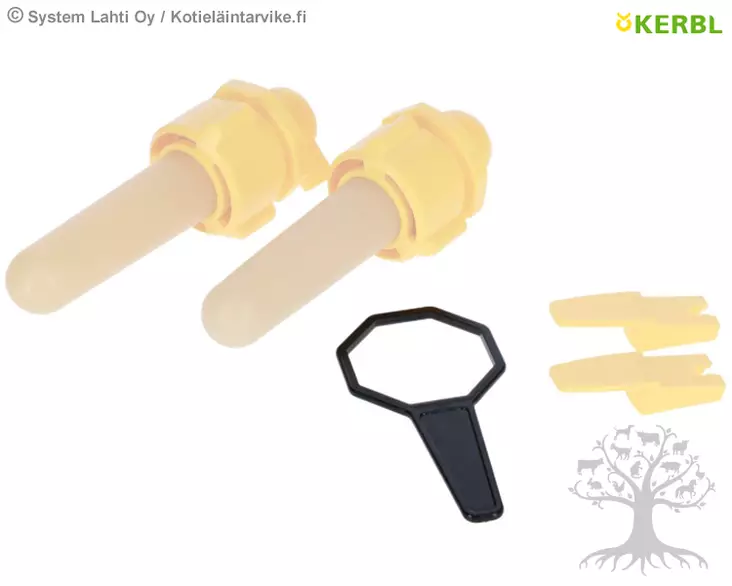 Kerbl Venttiili Hygienic Valve New avain 5kpl - Varatutit ja -osat - 14221-5 - 1