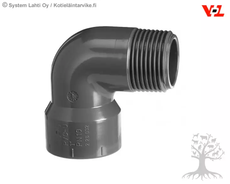 VDL Elbow 90° 3/4" F x 3/4" M - PVC Piping - 2.28.025 - 4